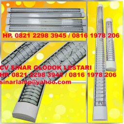 Lampu RM LED TL 2x18watt Gril Kisi Kisi Lampu RM LED TL 2x18watt Gril Kisi Kisi